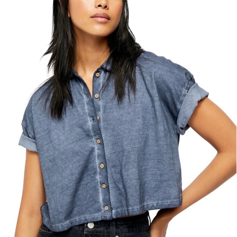 Free People Weekend Rush Button Down